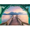 Puzzle Ravensburger Pontão no Lac d'Annecy, França – 1000 peças, 700 mm de largura