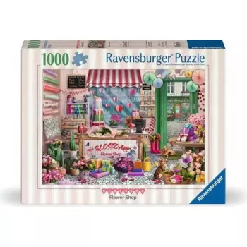 Puzzle Ravensburger Blossoms Flower Shop 1000 peças, 700 mm de largura