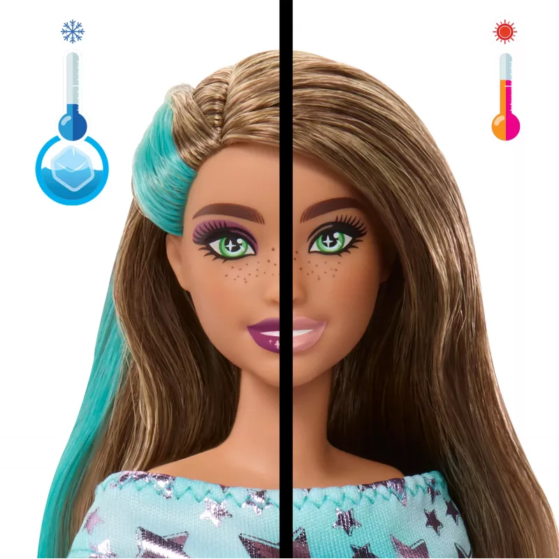 Barbie Party Unboxed Pet Birthday Series boneca e acessórios, conjunto Party Stars com 10 surpresas
