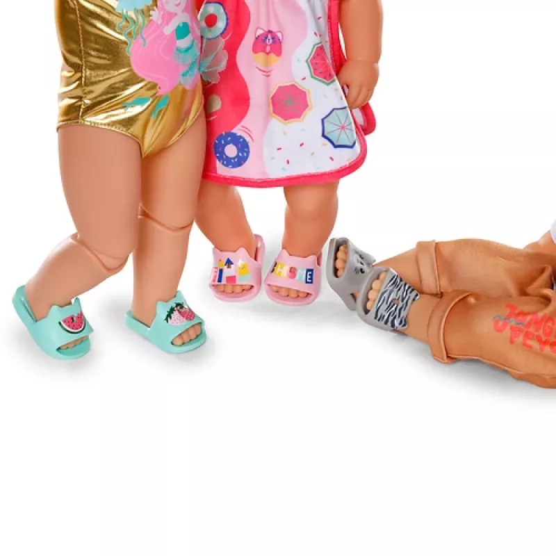 BABY born Slippers 3 sortidos 43cm sapatos para boneca