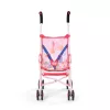 Carrinho de boneca BABY born com saco rosa