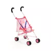 Carrinho de boneca BABY born com saco rosa