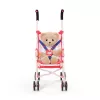 Carrinho de boneca BABY born com saco rosa