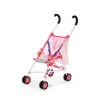 Carrinho de boneca BABY born com saco rosa