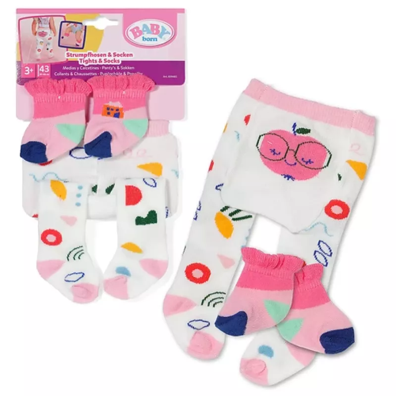 BABY born Strumpfhosen & Socken 2 sortidos 43cm collants para boneca