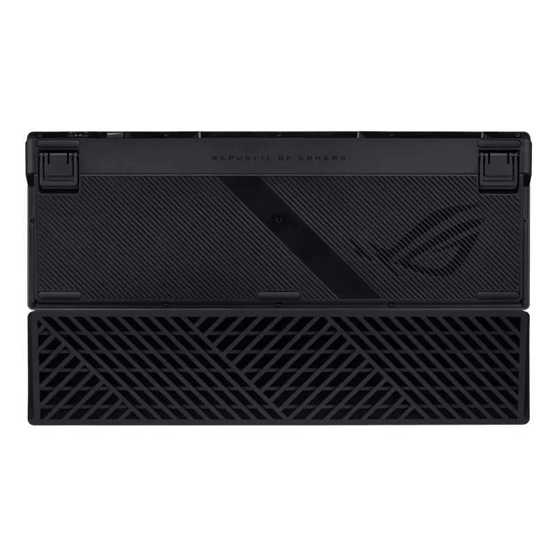 Teclado mecânico gaming ASUS ROG Azoth 96 HE — 96% QWERTZ, USB + RF Wireless + Bluetooth, switches mecânicos magnéticos, RGB, preto