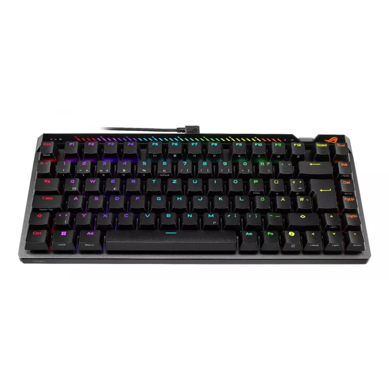 Teclado mecânico gaming ASUS ROG Falchion Ace 75% — USB, interruptores mecânicos magnéticos, RGB, preto