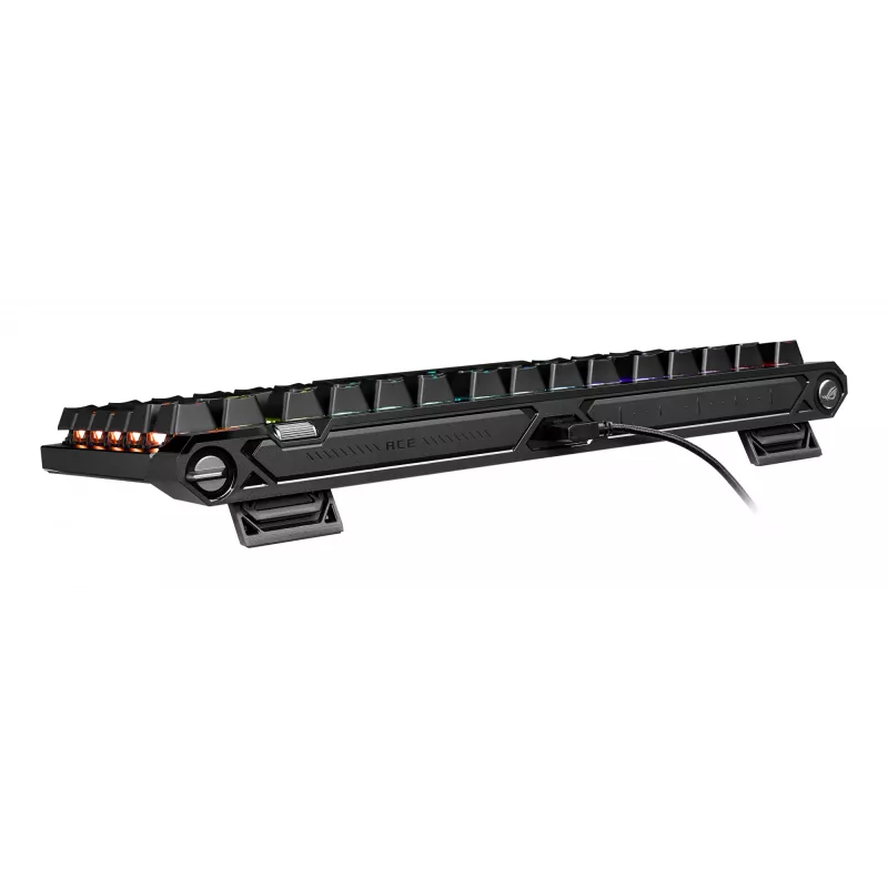 Teclado mecânico gaming ASUS ROG Falchion Ace 75% — USB, interruptores mecânicos magnéticos, RGB, preto
