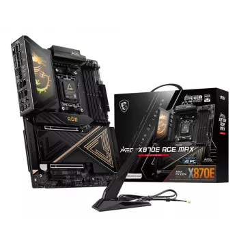Placa-mãe MSI MEG X870E ACE MAX AM5 com 4x DDR5, 4x SATA, 5x M.2 (7E85-001R)