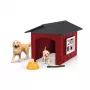 Animal Schleich FARM WORLD casota com Golden Retriever