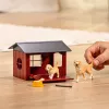 Animal Schleich FARM WORLD casota com Golden Retriever