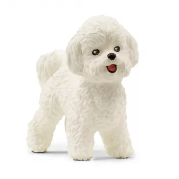 schleich Bichon Frisé, 3 ano(s), cães, animais da quinta / brinquedo de quinta, branco, plástico