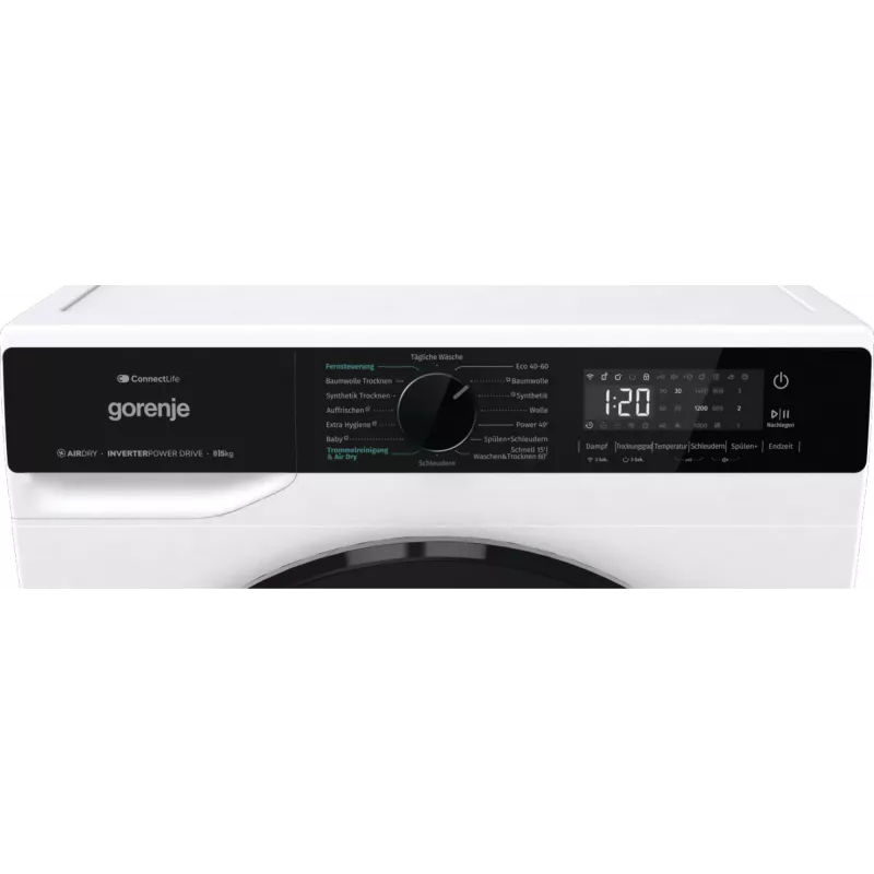 Máquina de lavar e secar roupa Gorenje WD2PA854ADW/DE de instalação livre carga frontal branca