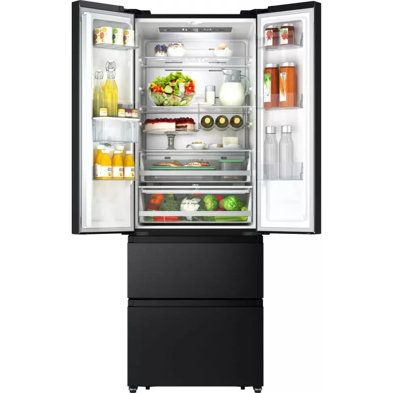 Frigorífico side-by-side Hisense RF632N4WFE de instalação livre 485 L preto