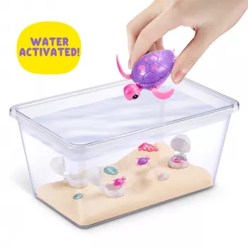 Brinquedo interativo Zuru Pets Alive Mommy Turtle Surprise, multicolor, pilha LR44