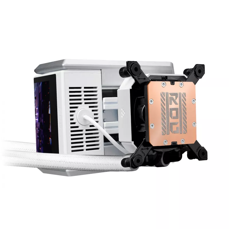 Refrigeração líquida All-in-One ASUS ROG RYUO IV 360 ARGB WHT – radiador de 360 mm, ventoinha de 120 mm, branco