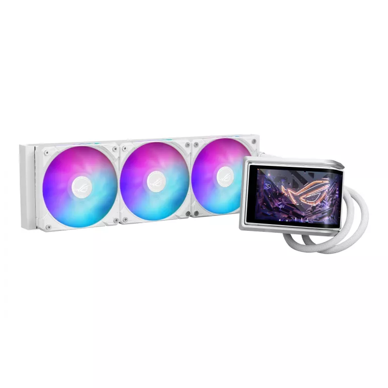 Refrigeração líquida All-in-One ASUS ROG RYUO IV 360 ARGB WHT – radiador de 360 mm, ventoinha de 120 mm, branco