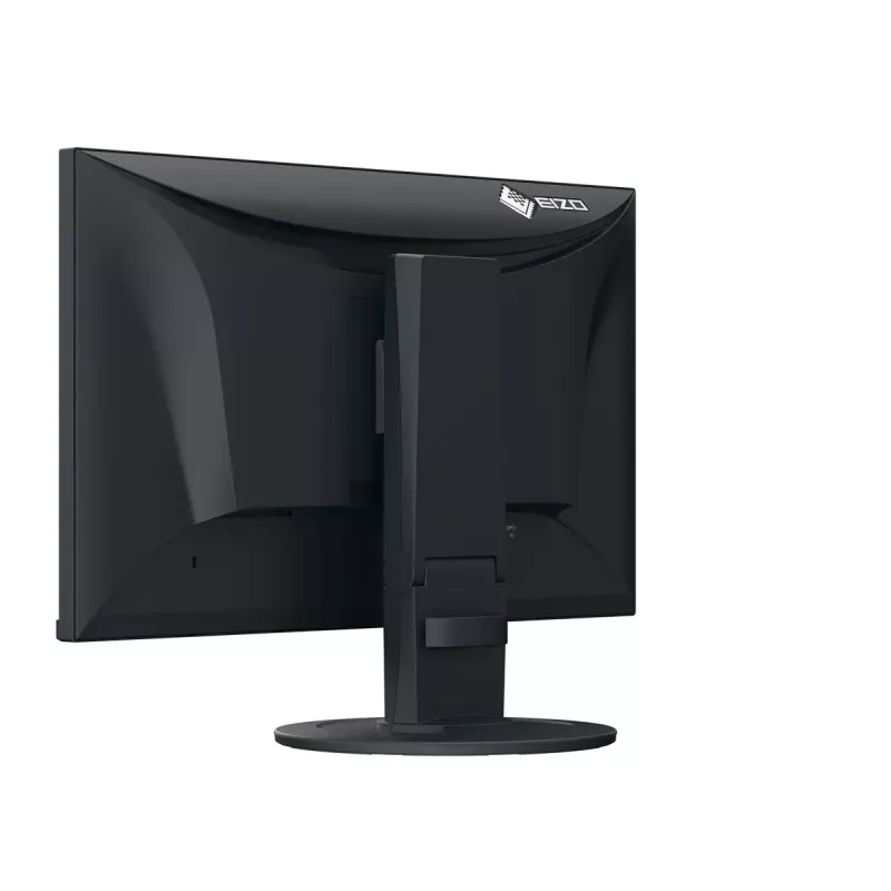 Monitor de computador EIZO FlexScan EV2400R-BK 23,8 polegadas (60,5 cm) Full HD 1920x1080 IPS LCD, 5 ms, hub USB, altifalantes, VESA, altura ajustável, preto
