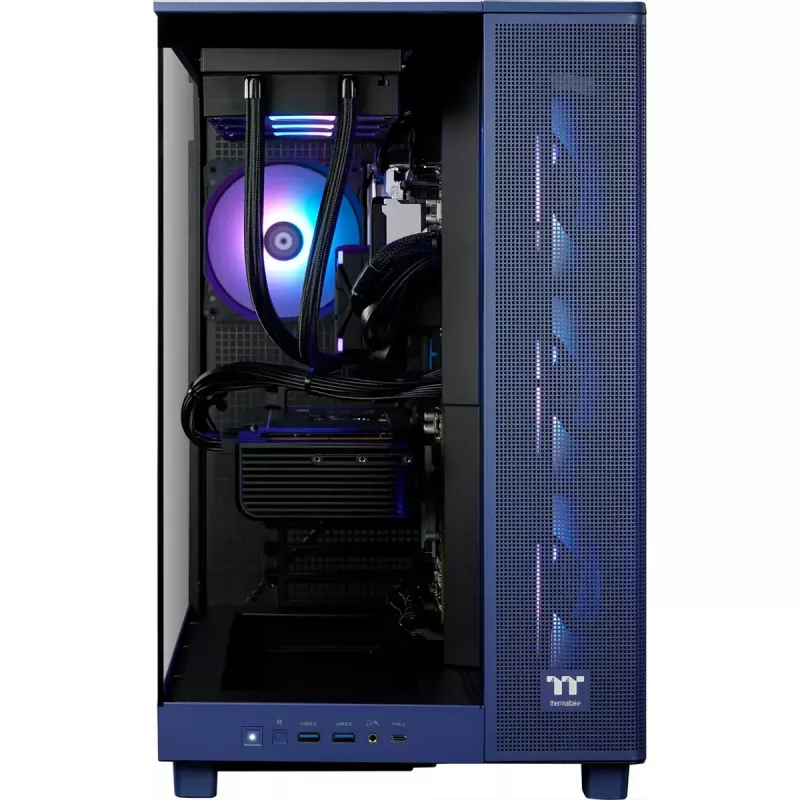 PC gaming desktop THERMALTAKE FTW V380XL 9070XT roxo/transparente com Windows 11 Pro
