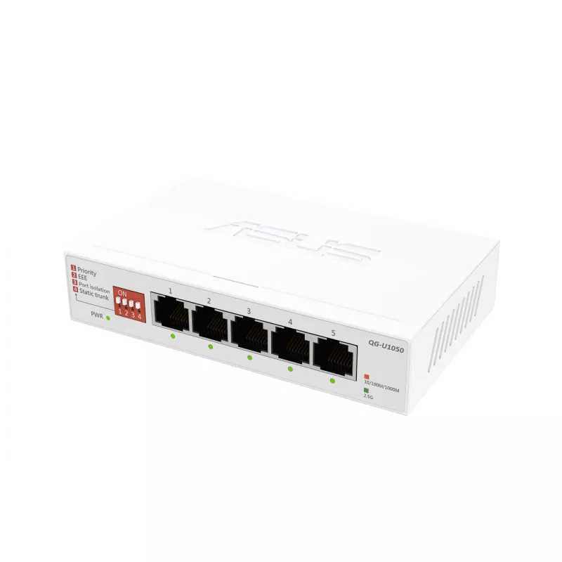 ASUS QG-U1050 Unmanaged 2.5G Ethernet (100/1000/2500) branco