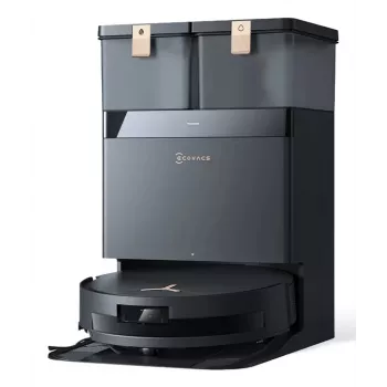 Aspirador robô Ecovacs Deebot T50 MAX PRO OMNI Gen2 — potência de aspiração 18500 Pa, 180 min de autonomia, preto