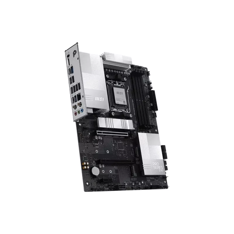 Motherboard MSI PRO X870E‑S EVO WIFI AMD X870E Socket AM5 ATX DDR5 até 256 GB Wi‑Fi 7
