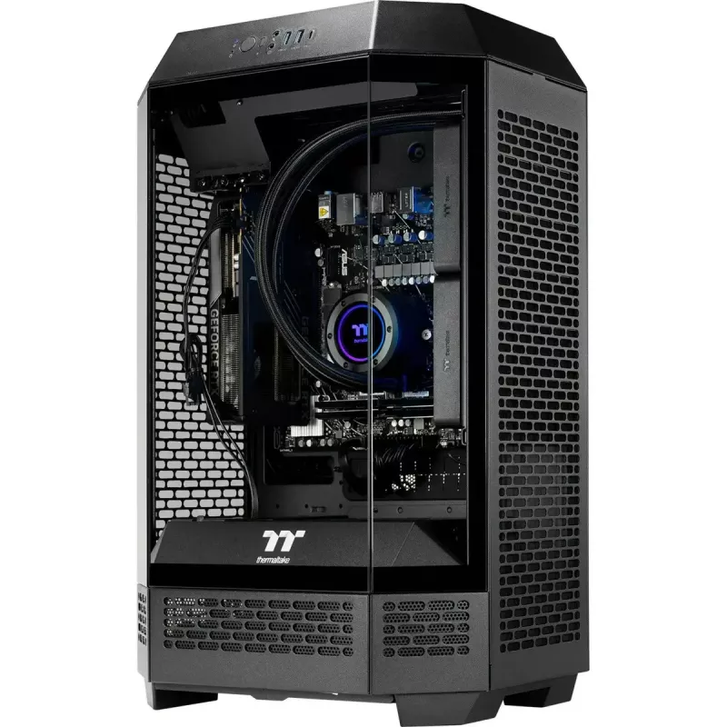 PC Desktop THERMALTAKE FTW T300 5060 preto/transparente, Windows 11 Pro