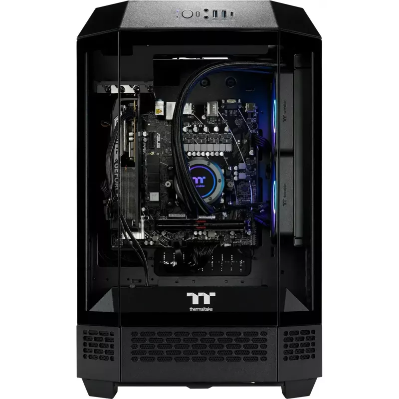 PC Desktop THERMALTAKE FTW T300 5060 preto/transparente, Windows 11 Pro