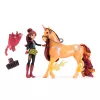 Unicorn Academy, Conjunto Valentina & Cinder Power of Friendship, ideia de presente de Páscoa, bonecas e brinquedo de unicórnio, inclui sela translúcida e 2 acessórios de poder