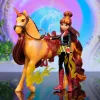 Unicorn Academy, Conjunto Valentina & Cinder Power of Friendship, ideia de presente de Páscoa, bonecas e brinquedo de unicórnio, inclui sela translúcida e 2 acessórios de poder