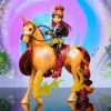 Unicorn Academy, Conjunto Valentina & Cinder Power of Friendship, ideia de presente de Páscoa, bonecas e brinquedo de unicórnio, inclui sela translúcida e 2 acessórios de poder