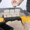 Kinetic Sand, Caixa de Brincar Dobrável com Veículo de Construção com 907 g de areia cinética e camião de brinquedo, caixa de armazenamento, brinquedo sensorial, presentes de Natal para crianças a partir dos 3 anos