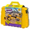 Kinetic Sand, Caixa de Brincar Dobrável com Veículo de Construção com 907 g de areia cinética e camião de brinquedo, caixa de armazenamento, brinquedo sensorial, presentes de Natal para crianças a partir dos 3 anos