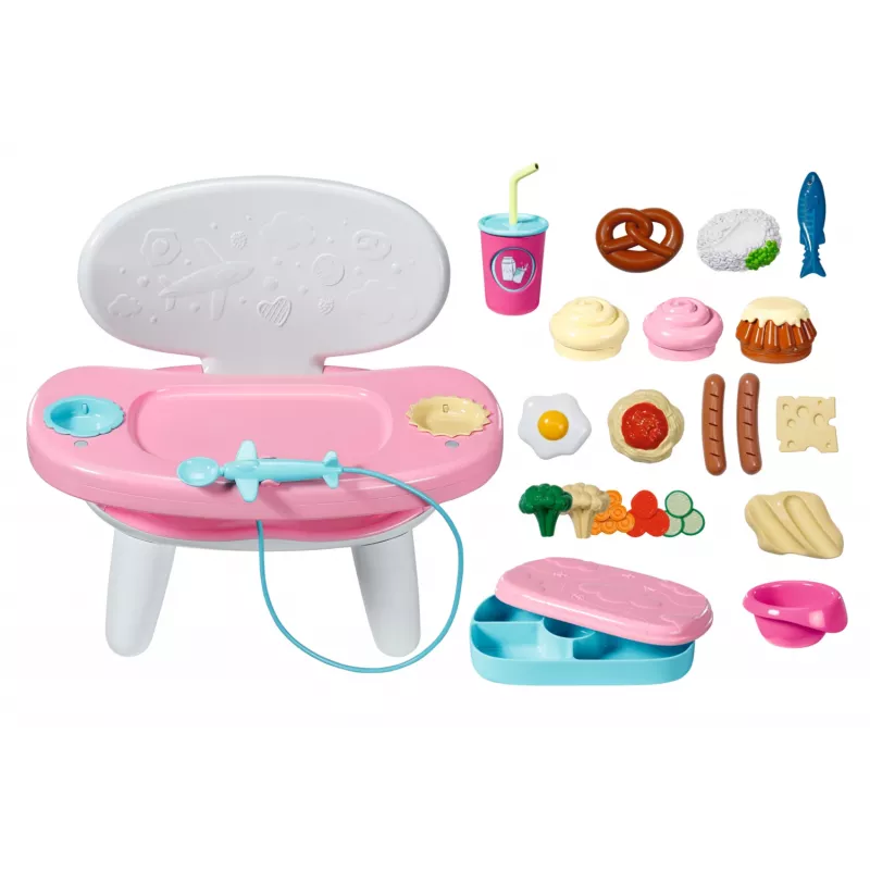 BABY born Lunchtime Table, Mesa para boneca, 3 ano(s), pilhas necessárias, efeitos sonoros, efeitos de luz
