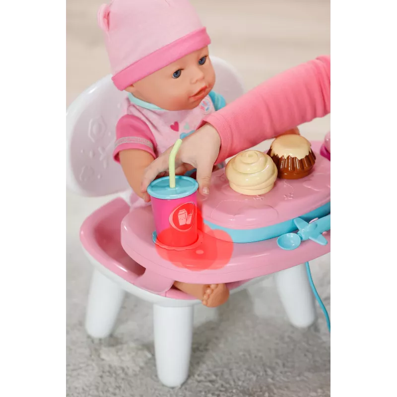 BABY born Lunchtime Table, Mesa para boneca, 3 ano(s), pilhas necessárias, efeitos sonoros, efeitos de luz