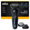 Máquina de barbear BRAUN Series 5 52-B1650S – lâmina 3-fach, bateria de iões de lítio, barbear a seco e molhado, aparador, azul