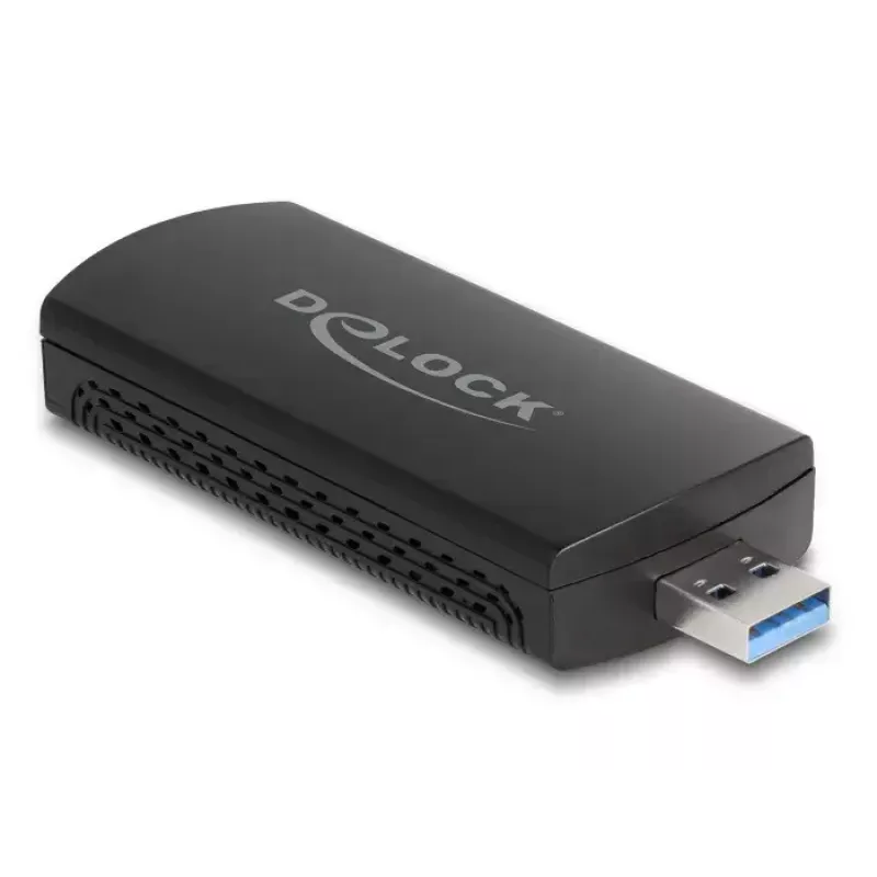 Placa de rede DeLOCK 12774 WLAN 2402 Mbit/s USB Wi-Fi 6E