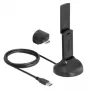 Placa de rede DeLOCK 12774 WLAN 2402 Mbit/s USB Wi-Fi 6E