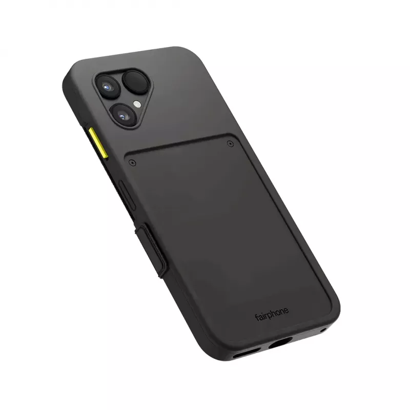 Flip-Case Fairphone F6FLIP-1ZW-WW1 para Fairphone 6, capa dobrável para ecrã de 16 cm (6,31 polegadas), plástico, preto