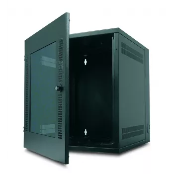 Armário de rack de parede APC NetShelter 13U porta de vidro dupla dobradiça profundidade de servidor