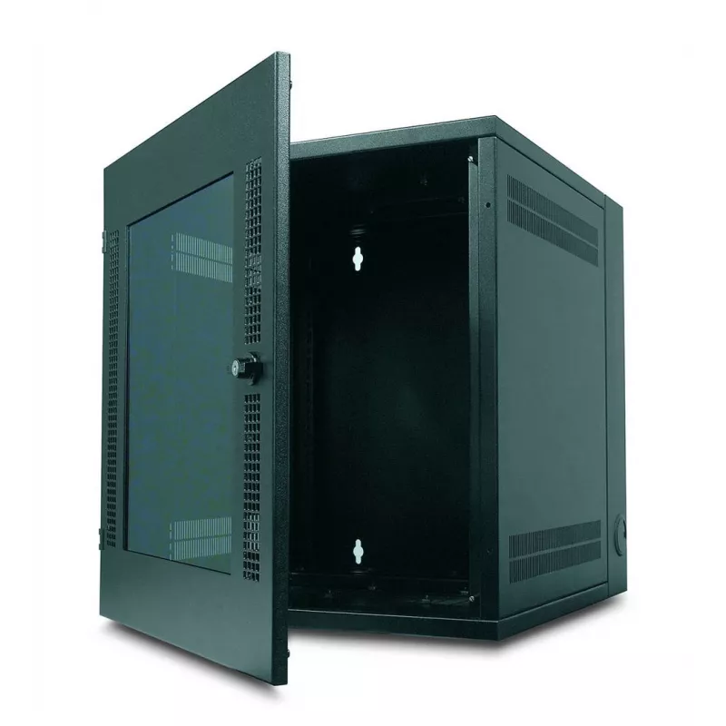 Armário de rack de parede APC NetShelter 13U porta de vidro dupla dobradiça profundidade de servidor