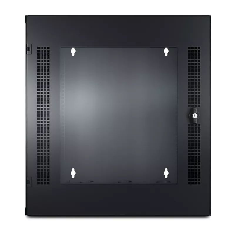 Armário de rack de parede APC NetShelter 13U porta de vidro dupla dobradiça profundidade de servidor