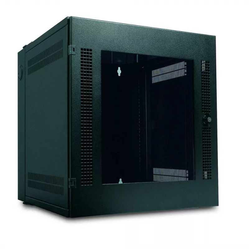 Armário de rack de parede APC NetShelter 13U porta de vidro dupla dobradiça profundidade de servidor