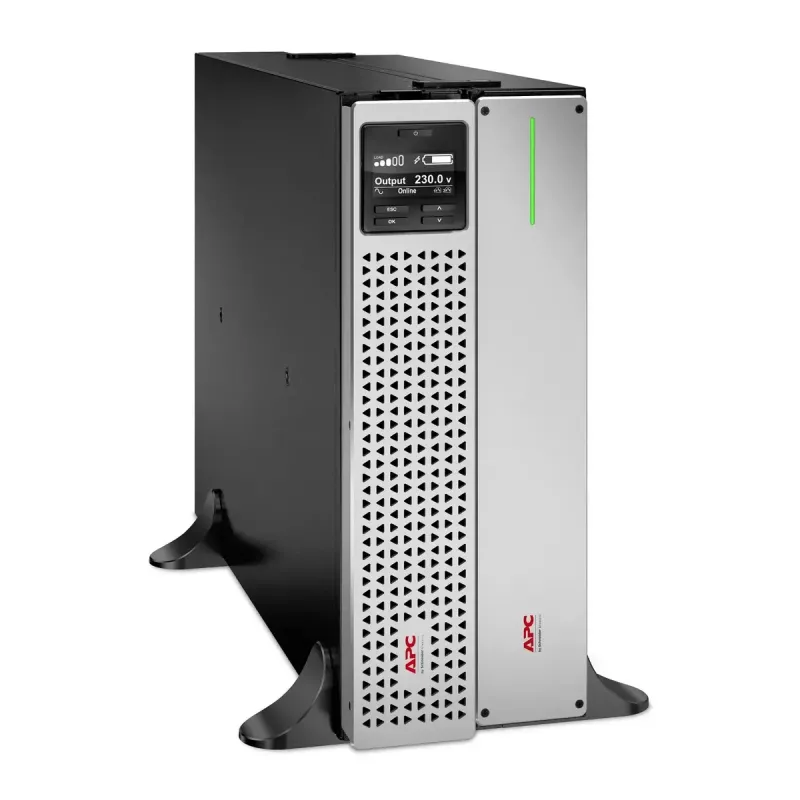 APC Smart-UPS On-Line, 3kVA, iões de lítio, Rackmount 4U, 230V, 6x C13+2x C19 tomadas IEC, SmartSlot, autonomia alargada, kit de calhas incluído
