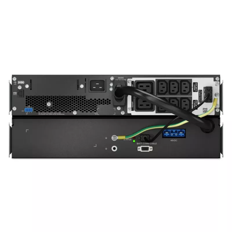 APC Smart-UPS On-Line, 3kVA, iões de lítio, Rackmount 4U, 230V, 6x C13+2x C19 tomadas IEC, SmartSlot, autonomia alargada, kit de calhas incluído