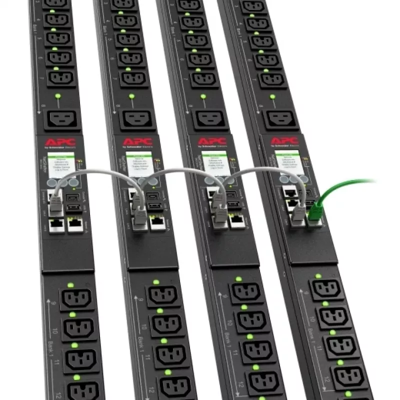 APC NetShelter Switched Rack PDU, 0U, 5,0kW, 200V e 208V, 30A, 21 tomadas C13/C15 e 3 C19/C21