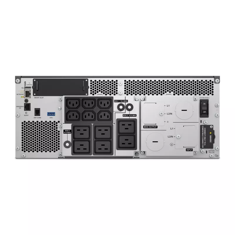 Fonte de alimentação ininterrupta APC SRTL8KRM4UI dupla conversão Online 8 kVA 8000 W 12 tomadas AC Rack/Tower 4U