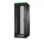 Rack de servidor autónomo APC Easy Rack 48U (preto) com teto, rodas, pés, 4 suportes, painéis laterais — 2258H x 800B x 1200T mm