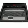 Consola LCD de rack APC 17 polegadas com switch KVM analógico de 16 portas integrado
