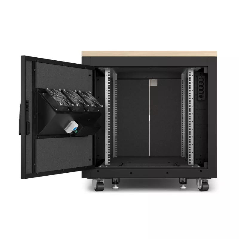 APC NetShelter insonorizado, 12U, caixa de rack de servidor, bordo